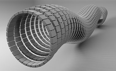 Sine-based abstract animation